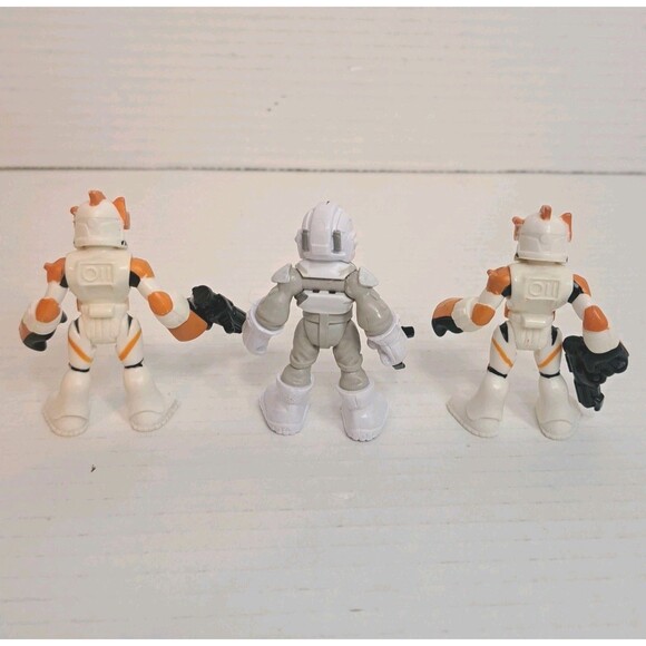 Playskool Star Wars Galactic Heroes Lot Of 3 Stormtroopers Action Figures Toys - Picture 2 of 2